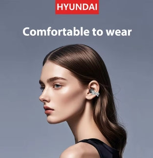 Choice HYUNDAI M100 Open Ear Gaming Earphones Sport Wireless Earbuds TWS Headset Hifi Sound Headphones With Mic For Android IOS