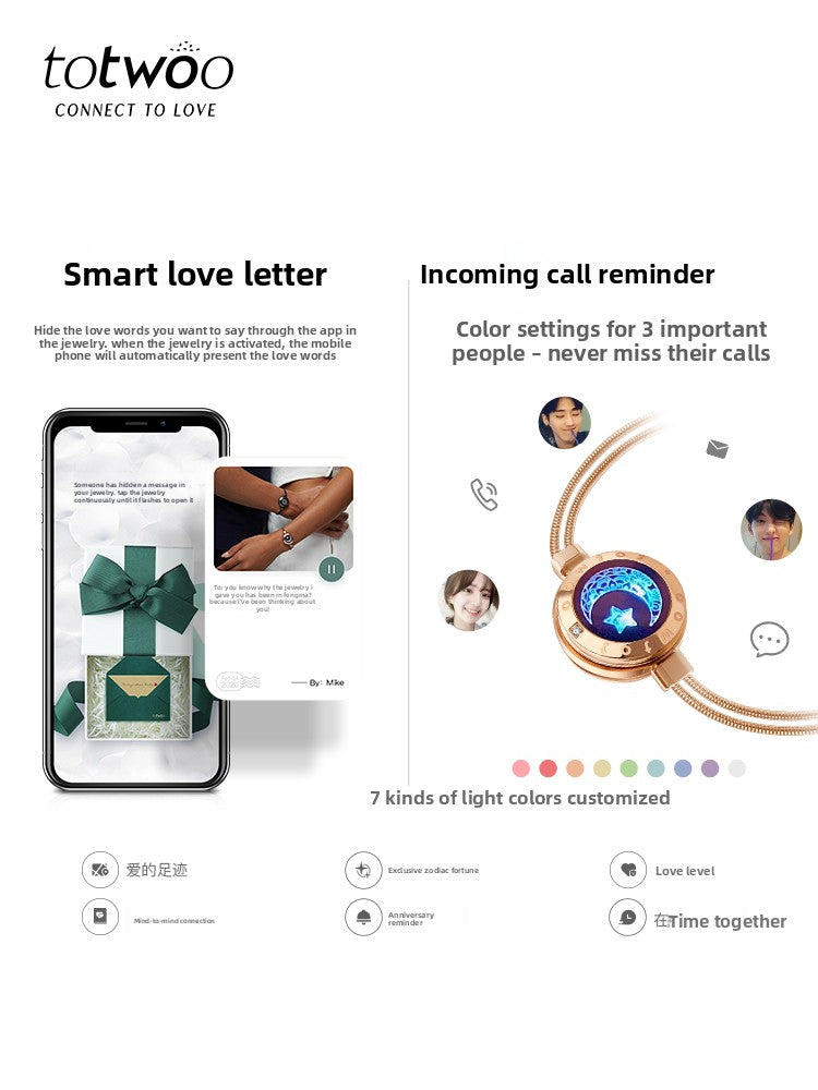 Smart Sensing Lovers' Bracelet