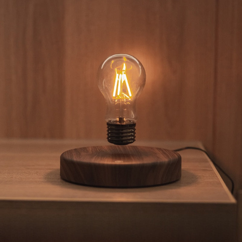 Headboard decorative ambient magnetic floating light bulb