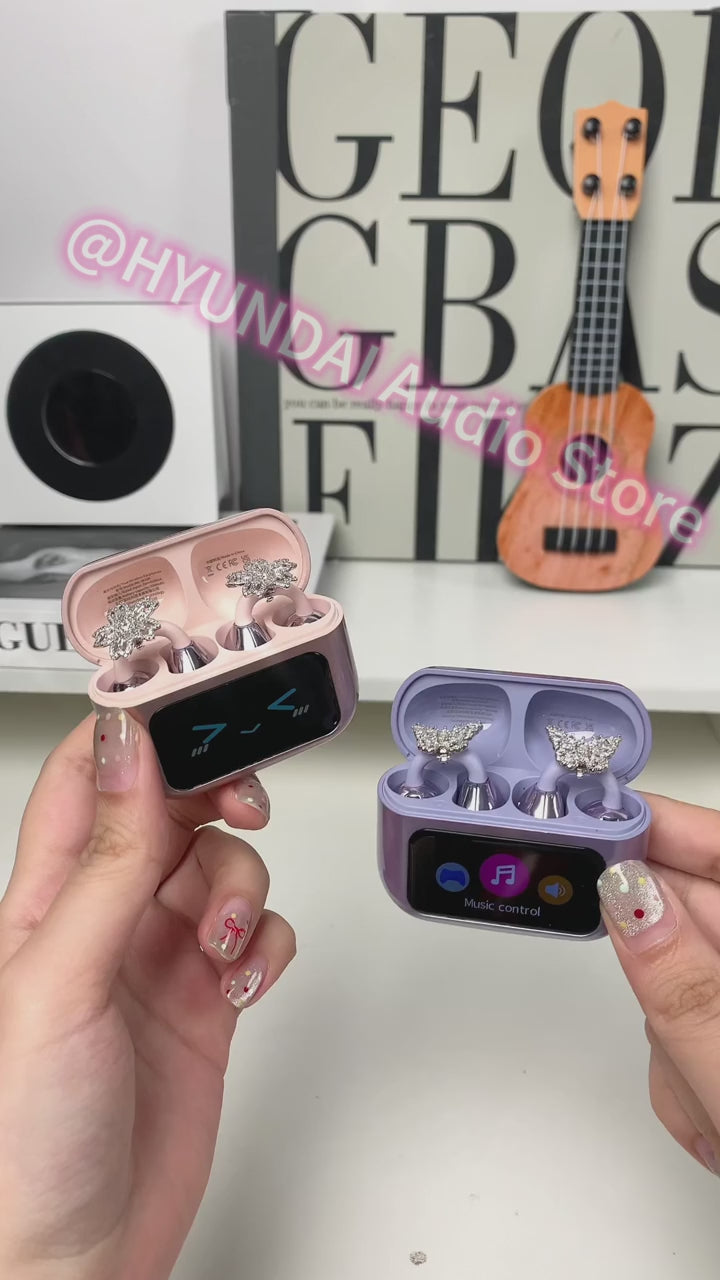 Choice HYUNDAI M100 Open Ear Gaming Earphones Sport Wireless Earbuds TWS Headset Hifi Sound Headphones With Mic For Android IOS